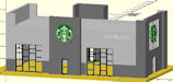 Download the .stl file and 3D Print your own Starbucks Coffee N scale model for your model train set.